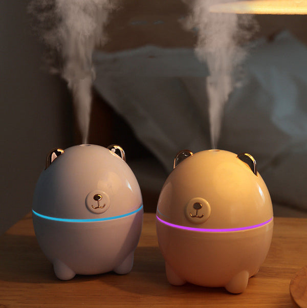 Mini bear humidifier spray aroma lamp