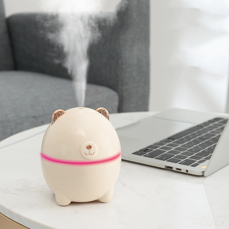 Mini bear humidifier spray aroma lamp