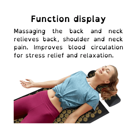 Experience relief and relaxation with our Acupressure Mat and Pillow.