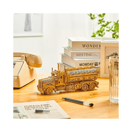 "Discover calm through creativity with our DIY Fuel Truck Piggy Bank! 🎨🚚"