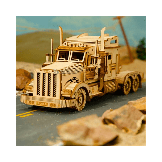 "Build joy and ease stress with our therapeutic DIY Fuel Truck Puzzle! 🏗️😃"