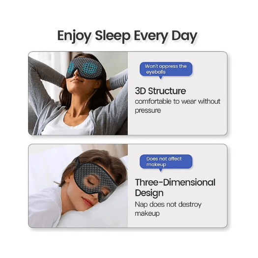 Say goodbye to sleep disruptions with the Dream Guard 3D Sleep Mask – your sleep oasis.