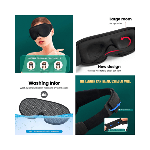 The Dream Guard 3D Sleep Mask: where innovation meets comfort for an unparalleled sleep experience.