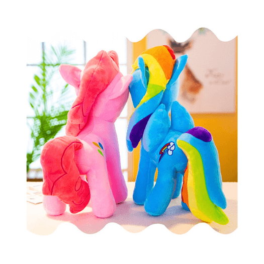 "Immerse yourself in serenity with the Enchanted Pony Plush! Sized at 7.9 in or 11.8 in, this high-quality toy brings enchantment to every cuddle."