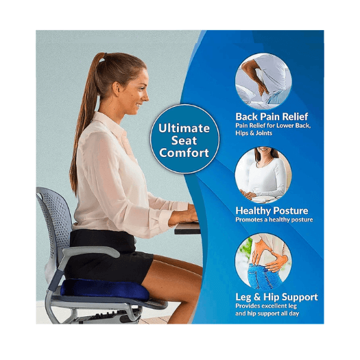 Say goodbye to discomfort! Our Smart Seat Memory Cushion ensures a soothing sitting experience. 🛋️