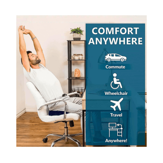 Smart seating, stress defeating! Discover the joy of sitting well with our Memory Cushion. 🪑