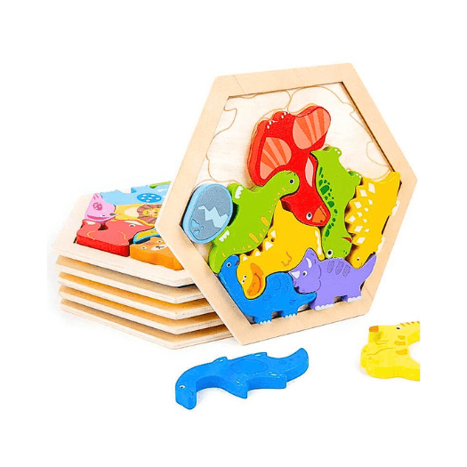 Encourage exploration with our Montessori Wooden Puzzles.