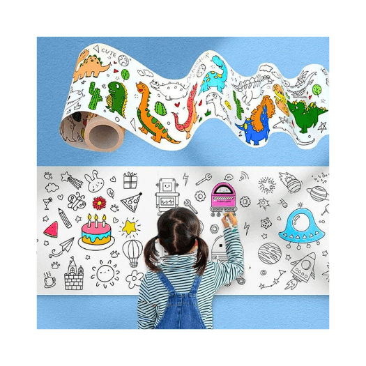 "Bring walls to life with our Decorative Kids' Drawing Roll - a visual escape for little ones, promoting a sense of calm."